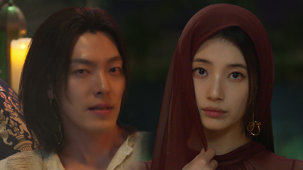 Kim Woo-bin as Jinn and Bae Suzy as Ka-young in Genie, Make a Wish