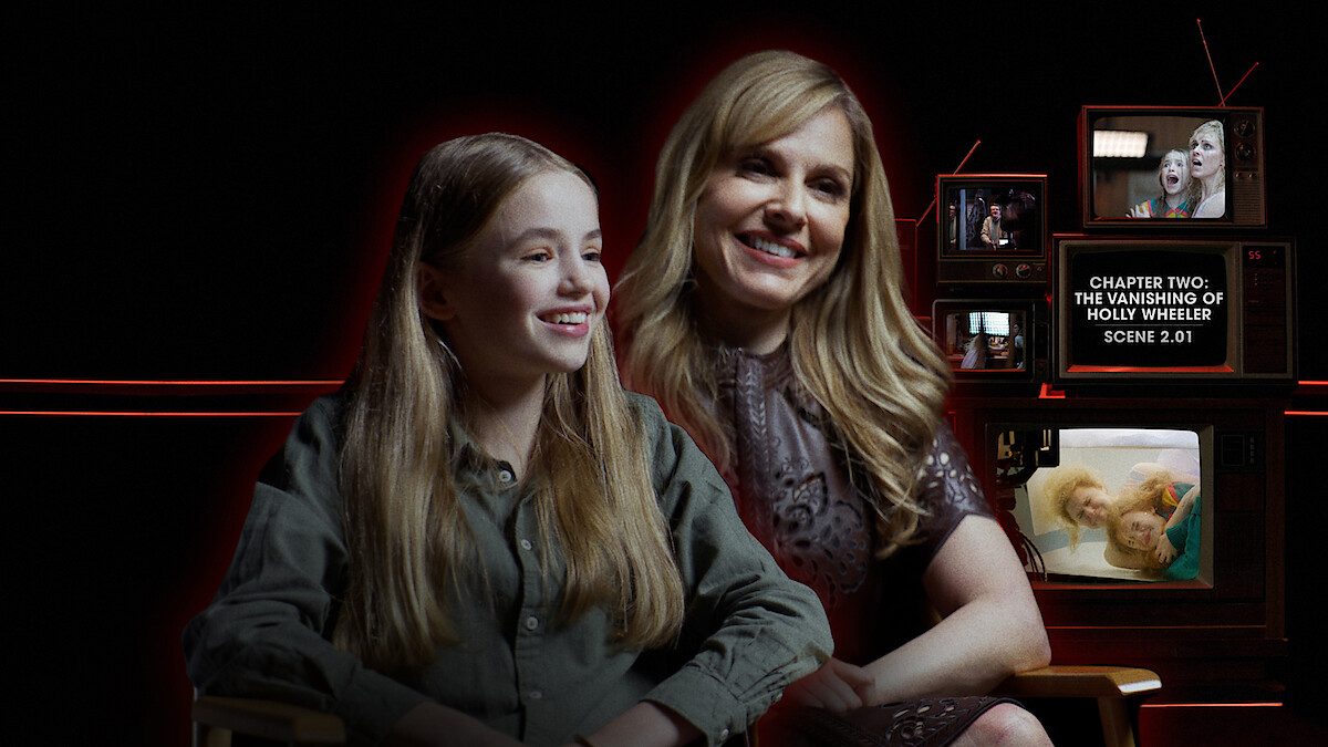 Nell Fisher and Cara Buono behind the scenes of 'Stranger Things 5'