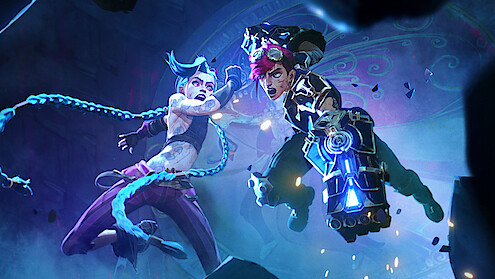 Vi and Jinx in 'Arcane' Season 2.
