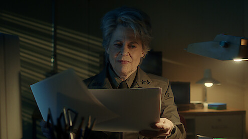 Linda Hamilton as Dr. Kay in 'Stranger Things 5'