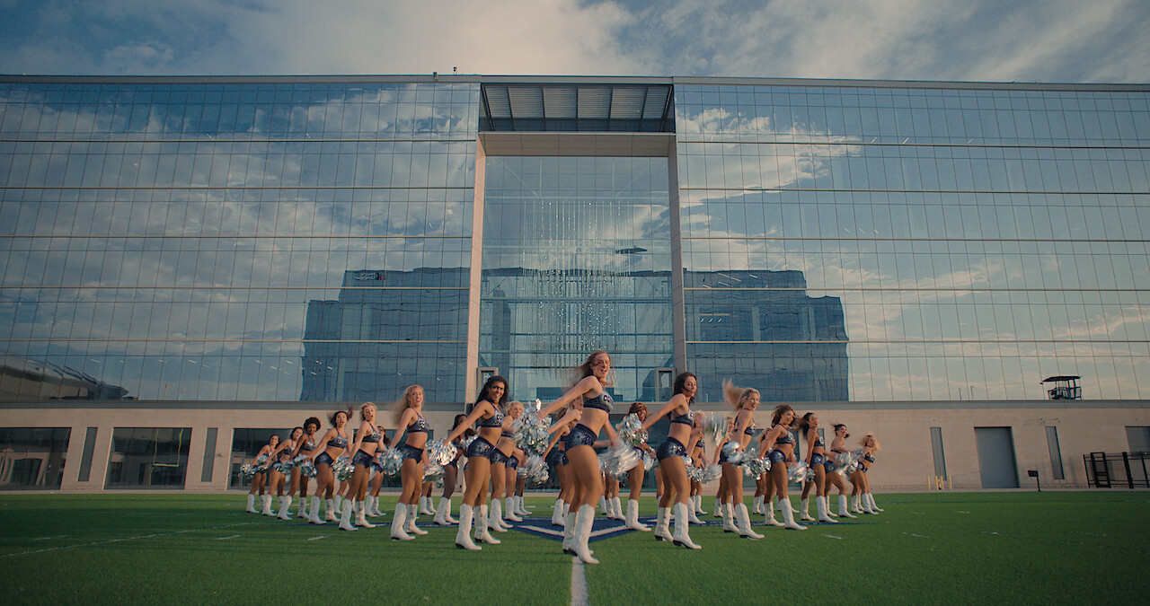 Dallas Cowboys Cheerleaders training.