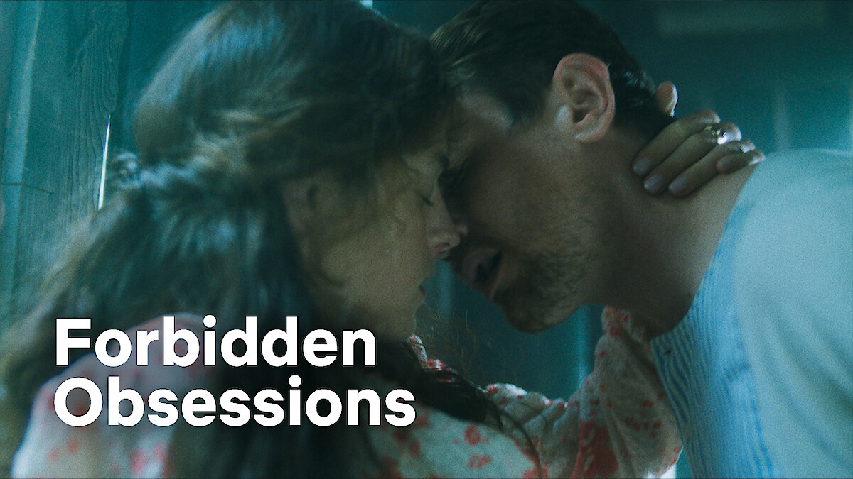 Two people kissing with text 'Forbidden Obsessions'