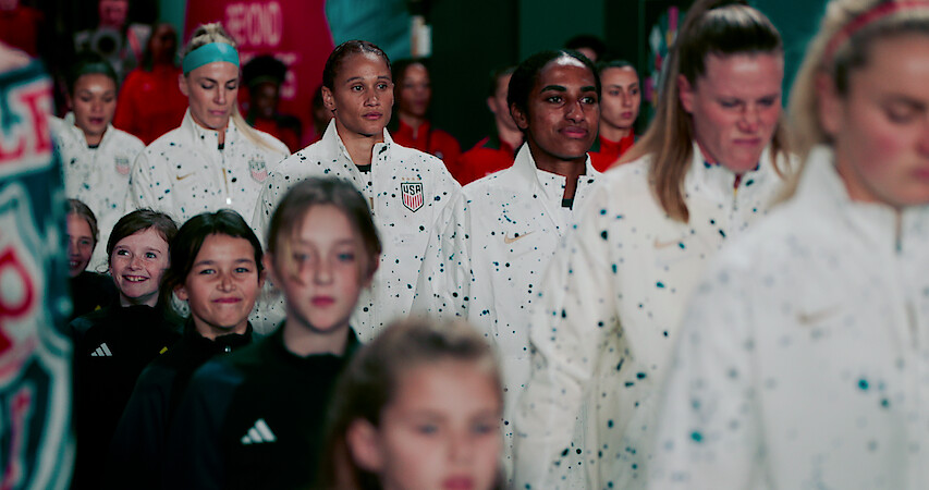 Members of the 2023 FIFA Women's World Cup U.S. Team