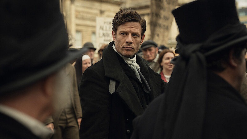 James Norton as Sean Rafferty in 'House of Guinness' Season 1.
