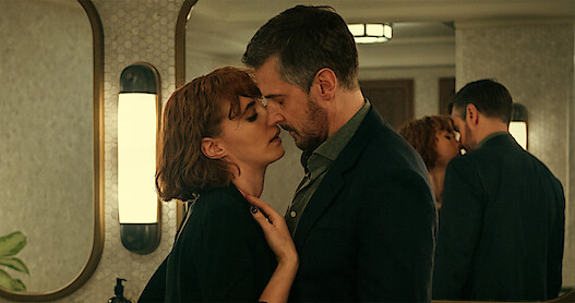 Charlie Murphy and Richard Armitage in the series 'Obsession.'