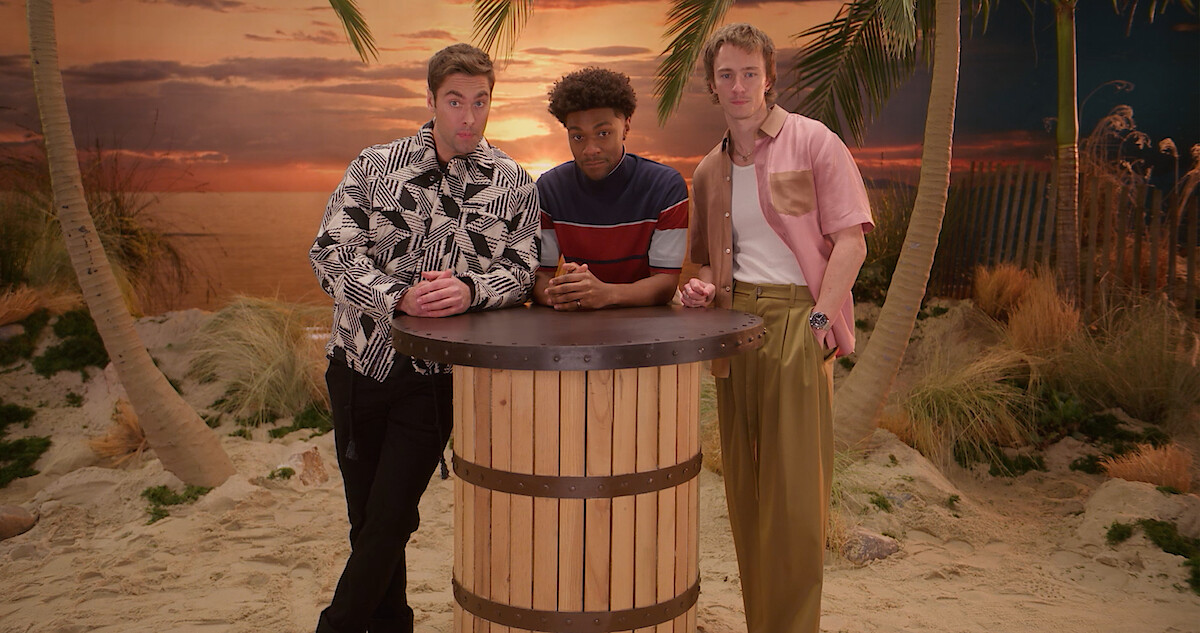 Austin North, Jonathan Daviss, and Drew Starkey.