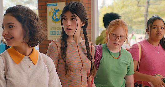 Samantha Lorraine as Lydia Rodriguez Katz, Sunny Sandler as Stacy Friedman, Millie Thorpe as Nikki, and Dylan Chloe Dash as Tara.