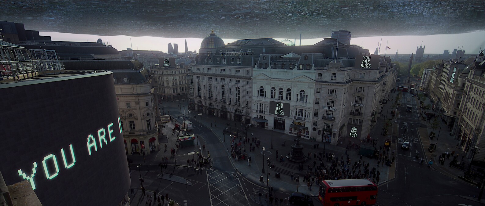 You Are Bugs is displayed on screens from '3 Body Problem' 