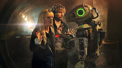 Millie Bobby Brown as Michelle and Chris Pratt as Keats in 'The Electric State'.