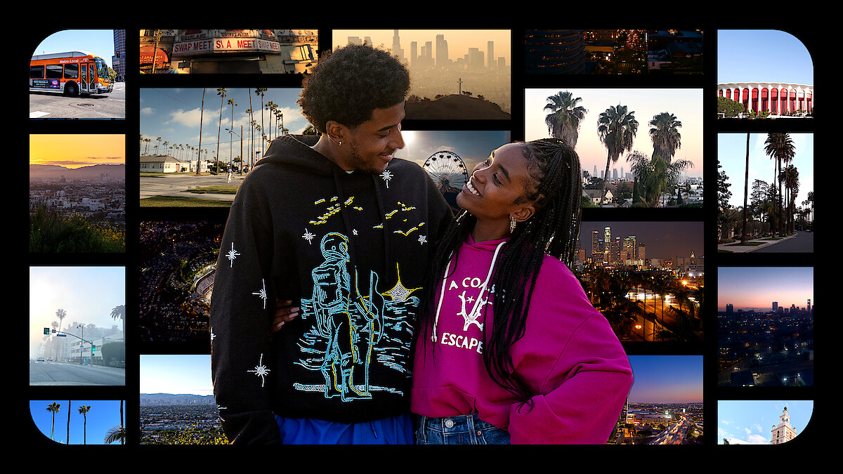 Michael Cooper Jr. as Justin Edwards and Lovie Simone as Keisha Clark in 'Forever'