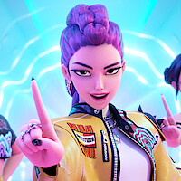 Mira, Rumi, and Zoey in 'KPop Demon Hunters'