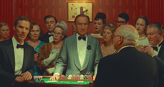 Benedict Cumberbatch as Henry Sugar and Ben Kingsley as The Croupier in 'The Wonderful Story of Henry Sugar.'