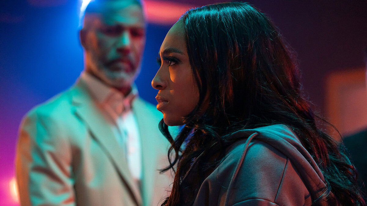 Ricco Ross as Horace and Taylor Polidore Williams as Kimmie in 'Beauty in Black'.