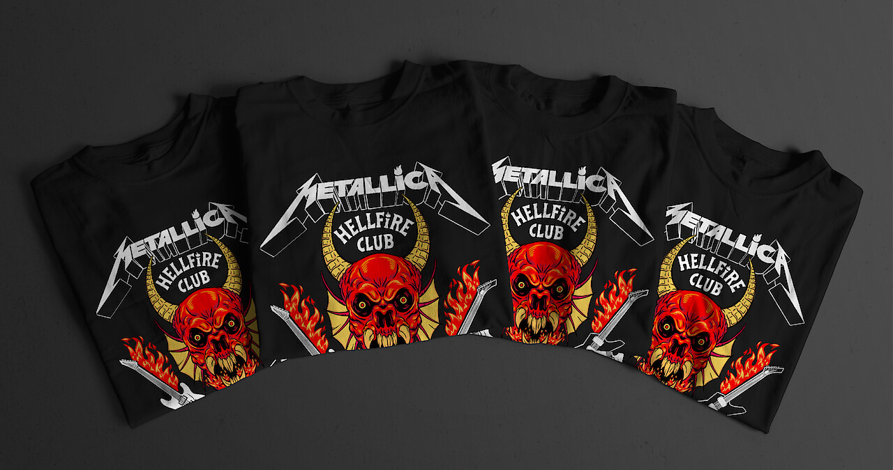 The Metallica x ‘Stranger Things’ T-Shirts Are Here, So Shred Accordingly