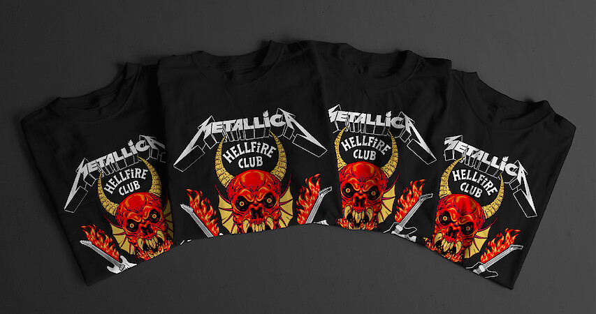 The Metallica x ‘Stranger Things’ T-Shirts Are Here, So Shred Accordingly