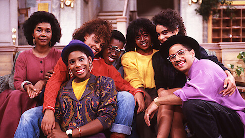 The main cast of the TV show 'A Different World'.