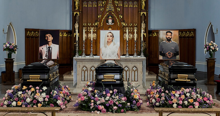 The Fall of the House of Usher funeral scene.