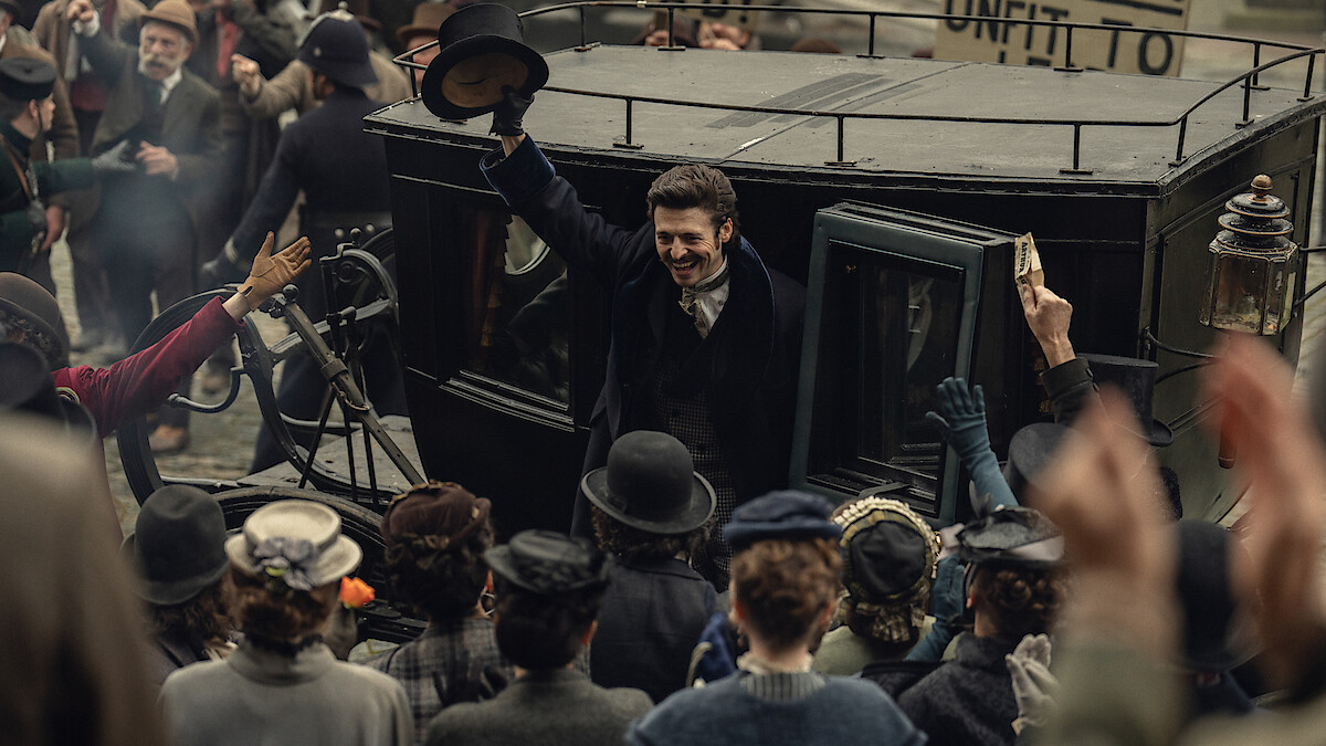 Anthony Boyle as Arthur Guinness in 'House of Guinness' Season 1.